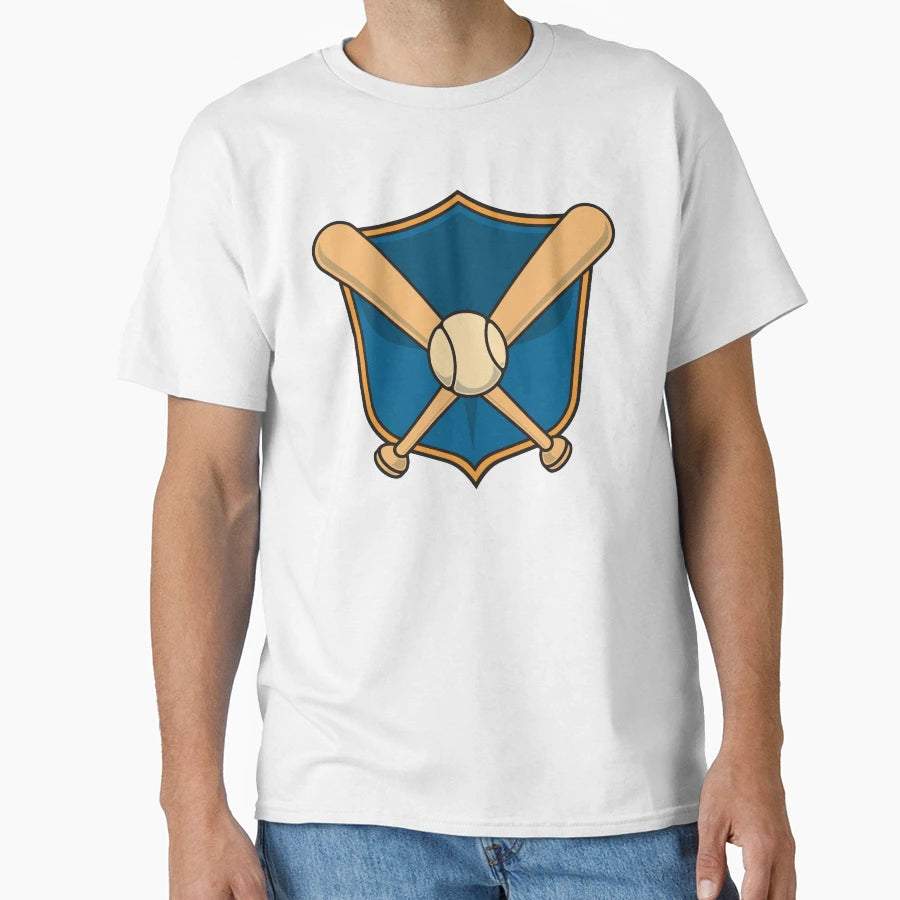 Baseball Shield T-Shirt - Unique Graphic for Adults - T-Shirt, Sweatshirt, Hoodie