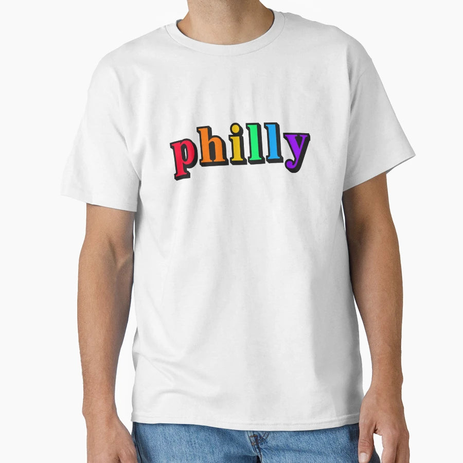Philly Rainbow T-Shirt - Novelty Apparel for Adults - T-Shirt, Sweatshirt, Hoodie