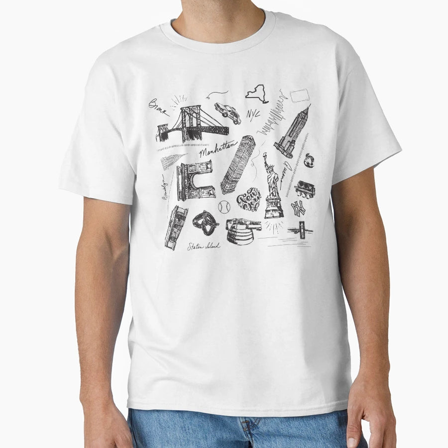 New York New York City T-Shirt - Unique Graphic Unisex - T-Shirt, Sweatshirt, Hoodie