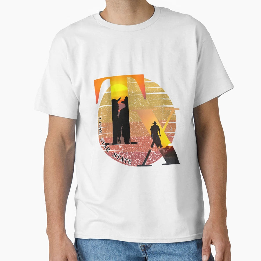 Texas Lone Star State T-Shirt - Graphic Print Unisex - T-Shirt, Sweatshirt, Hoodie