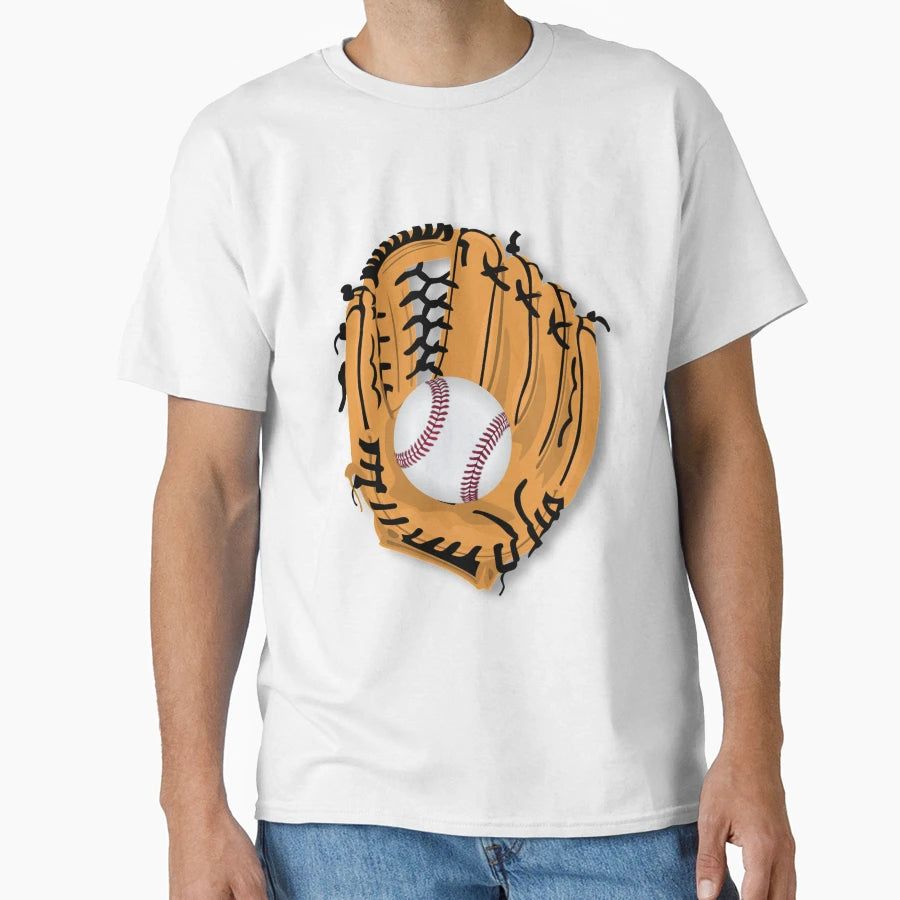Baseball And Glove T-Shirt - Trendy Graphic Unisex - T-Shirt, Sweatshirt, Hoodie