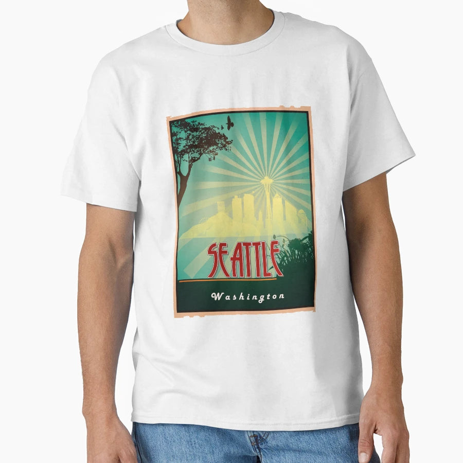Seattle T-Shirt - Aesthetic Graphic Unisex - T-Shirt, Sweatshirt, Hoodie