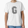 G Initial Letter T-Shirt - Streetwear Style for Adults - T-Shirt, Sweatshirt, Hoodie
