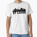 St Louis Silhouetted Skyline Landmark T-Shirt - Custom Art Print for Adults - T-Shirt, Sweatshirt, Hoodie