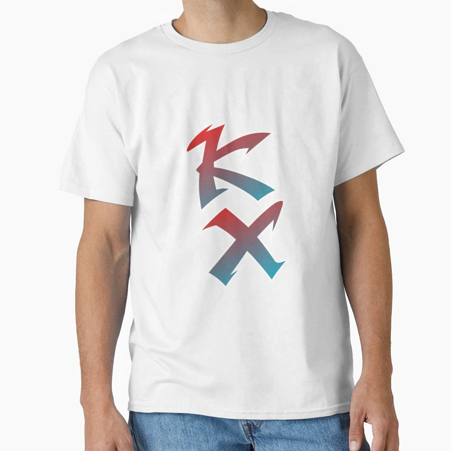 Kawasaki Red Blue Kx Logo T-Shirt - Unique Graphic for Adults - T-Shirt, Sweatshirt, Hoodie