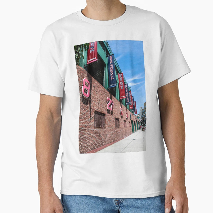 Retired Numbers Old Ball Park Boston T-Shirt - Casual Everyday Wear Unisex - T-Shirt, Sweatshirt, Hoodie