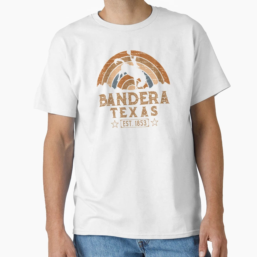Bandera Texas Wild West Cowboy T-Shirt - Trendy Graphic Men Women - T-Shirt, Sweatshirt, Hoodie