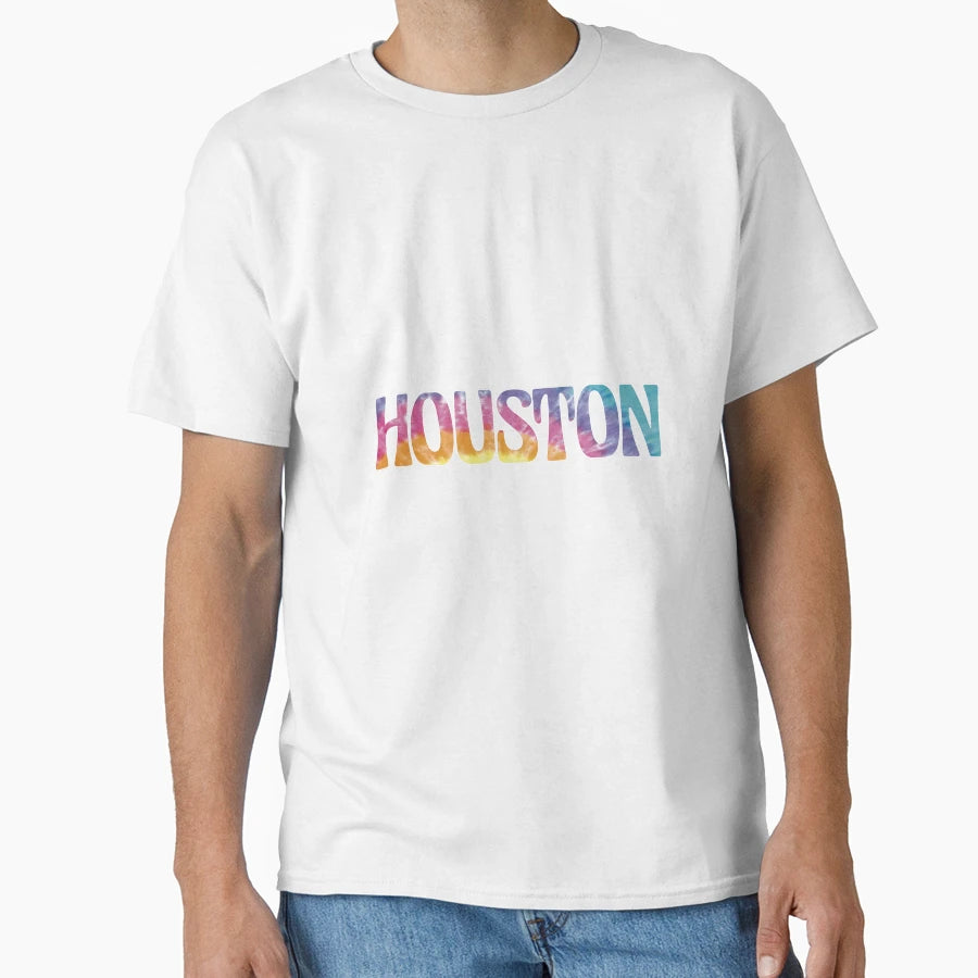 Houston Tie Dye T-Shirt - Custom Art Print Men Women - T-Shirt, Sweatshirt, Hoodie