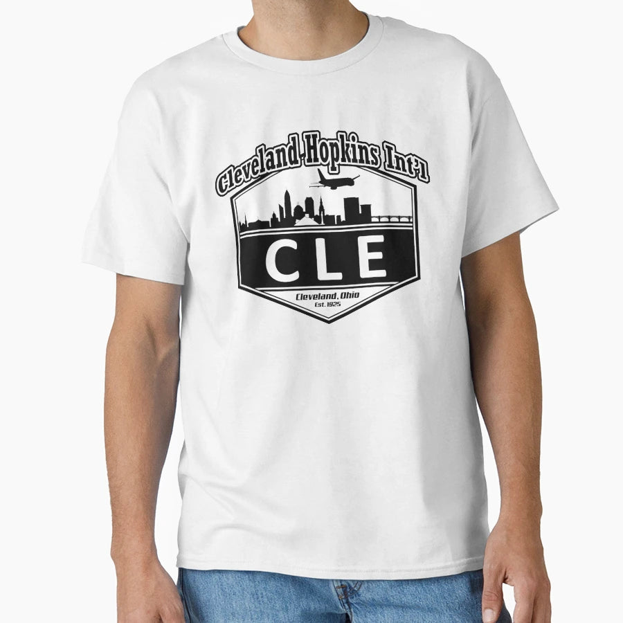 Cleveland Hopkins International T-Shirt - Casual Everyday Wear Men Women - T-Shirt, Sweatshirt, Hoodie