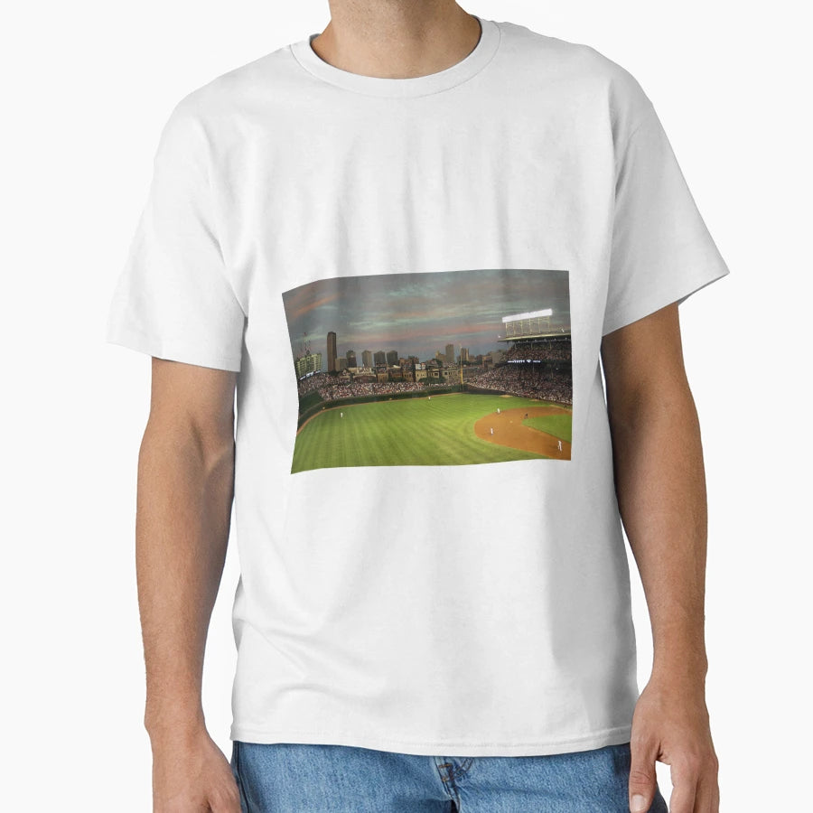 Wrigley Field Dusk T-Shirt - Novelty Apparel Men Women - T-Shirt, Sweatshirt, Hoodie