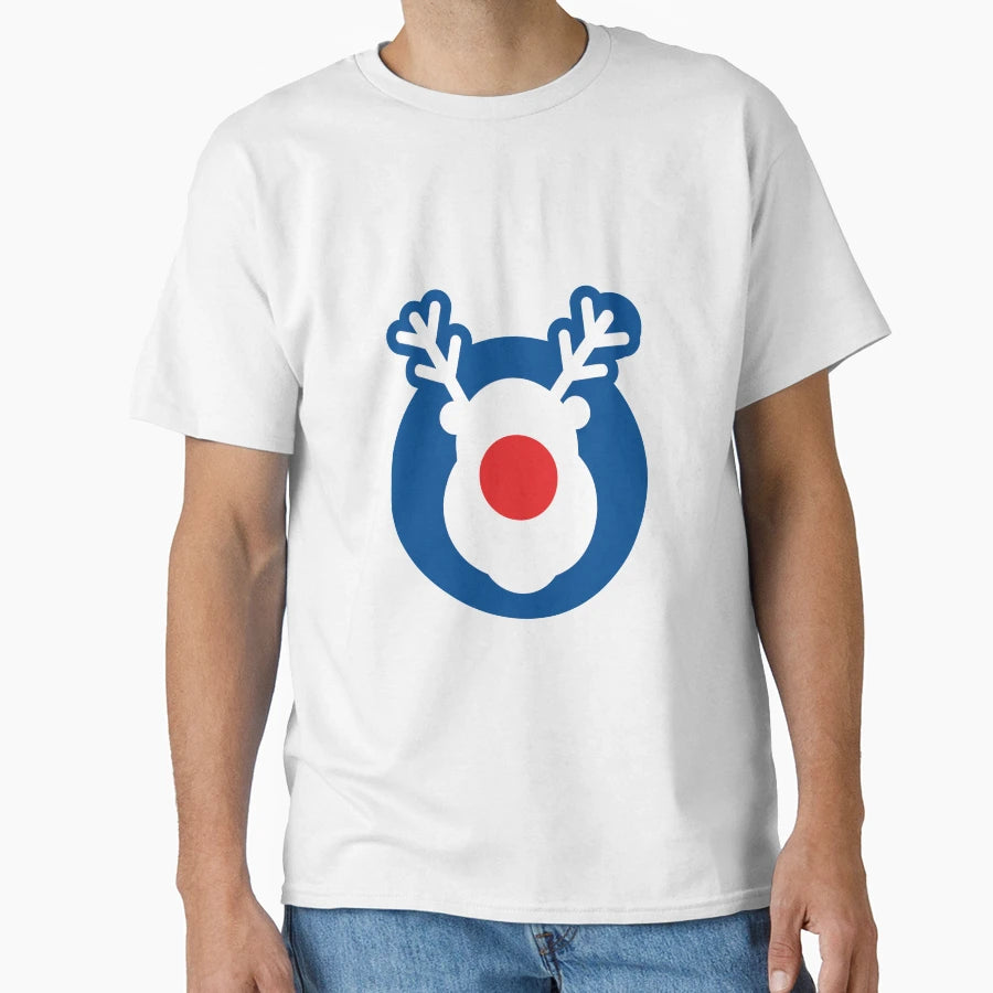 Rudolph Mod Target Card T-Shirt - Casual Everyday Wear Men Women - T-Shirt, Sweatshirt, Hoodie
