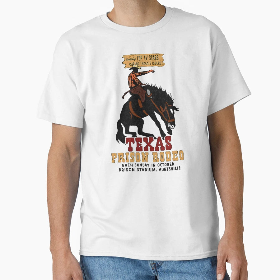 Texas Prison Rodeo T-Shirt - Fun Novelty Design for Adults - T-Shirt, Sweatshirt, Hoodie