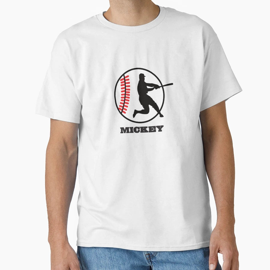 Mickey Baseball T-Shirt - Aesthetic Graphic for Adults - T-Shirt, Sweatshirt, Hoodie