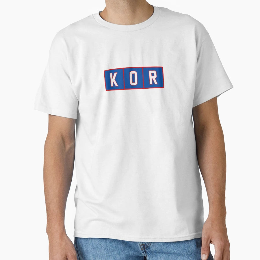 Kor South Korea Trigram Tiles White Red T-Shirt - Trendy Graphic Unisex - T-Shirt, Sweatshirt, Hoodie