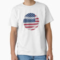 Baseball American Flag Funny American T-Shirt - Fun Novelty Design Unisex - T-Shirt, Sweatshirt, Hoodie