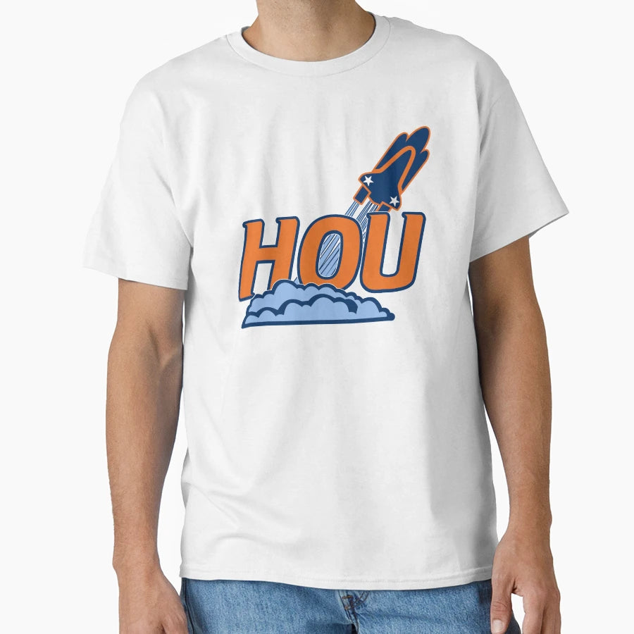 Houston Blast Off T-Shirt - Minimalist Print Unisex - T-Shirt, Sweatshirt, Hoodie