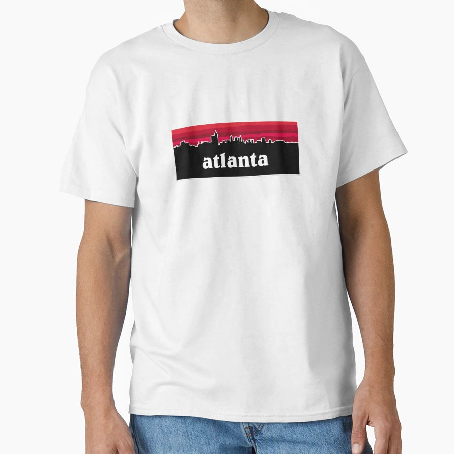 Atlanta Cityscape Football T-Shirt - Streetwear Style Unisex - T-Shirt, Sweatshirt, Hoodie
