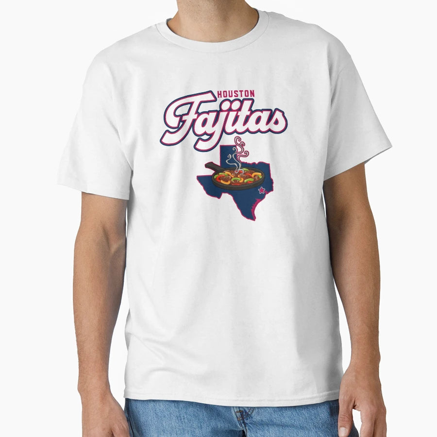 Houston Fajitas Wordmark T-Shirt - Graphic Print Men Women - T-Shirt, Sweatshirt, Hoodie