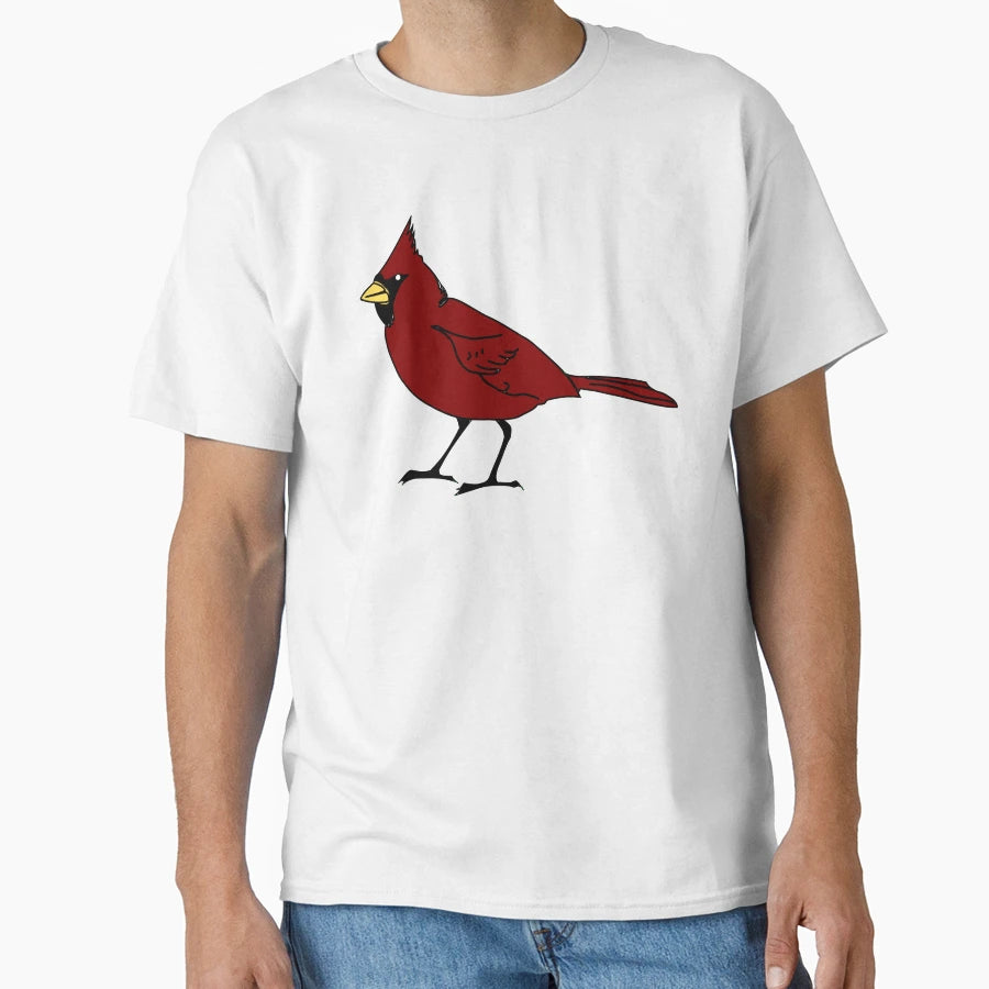 Cardinal Bird State Bird Illinois T-Shirt - Aesthetic Graphic for Adults - T-Shirt, Sweatshirt, Hoodie