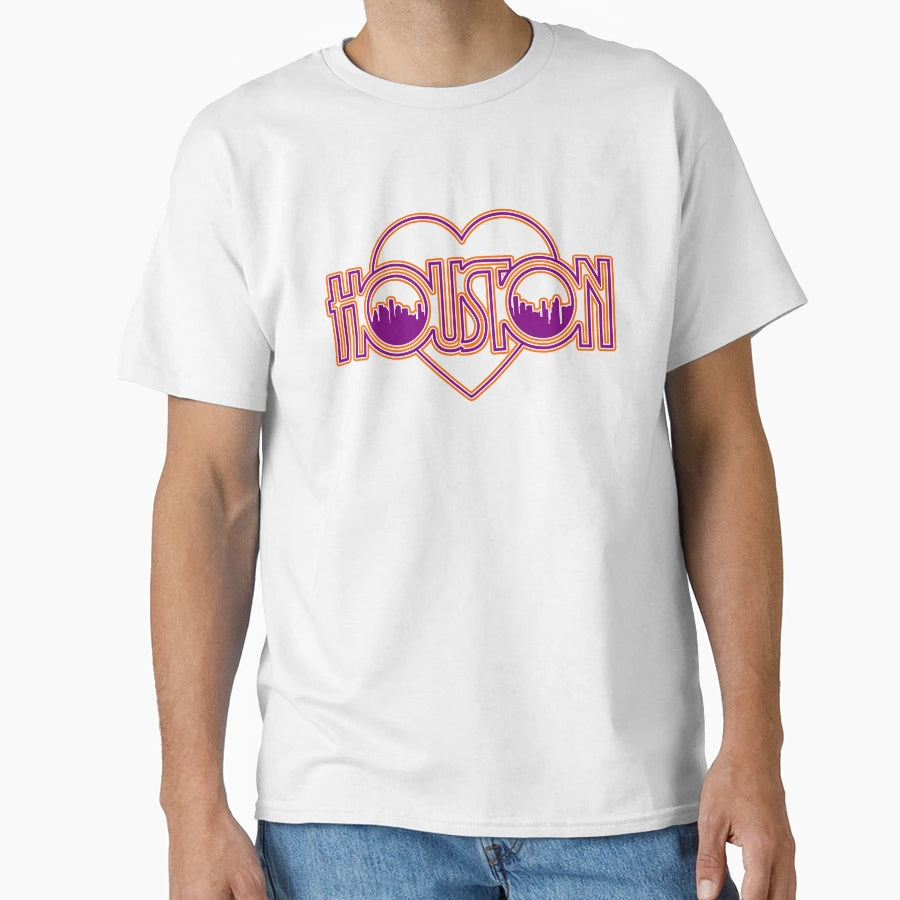 Luv Ya Houston Skyline T-Shirt - Unique Graphic for Adults - T-Shirt, Sweatshirt, Hoodie