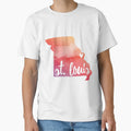 St Louis Missouri T-Shirt - Minimalist Print Unisex - T-Shirt, Sweatshirt, Hoodie