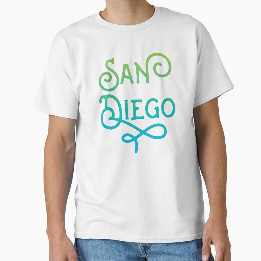 San Diego California Typographic T-Shirt - Unique Graphic Men Women - T-Shirt, Sweatshirt, Hoodie