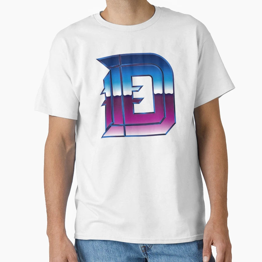 Detroit D Chrome Iv T-Shirt - Graphic Print Unisex - T-Shirt, Sweatshirt, Hoodie