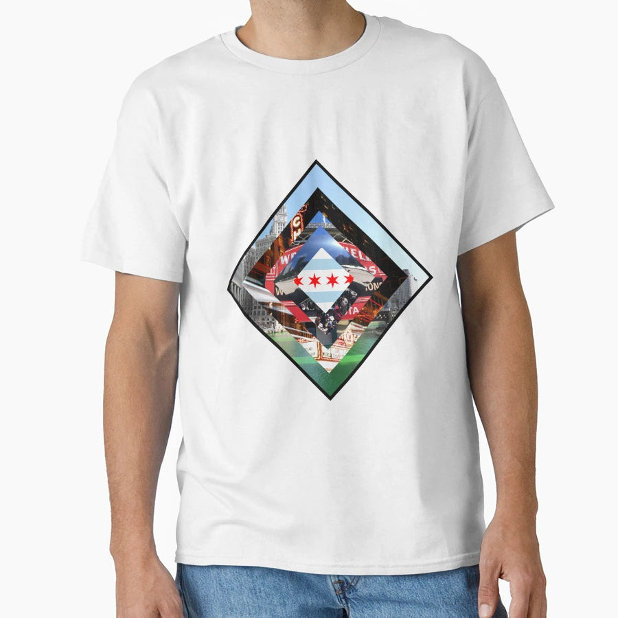 Chicago Diamond T-Shirt - Casual Everyday Wear Unisex - T-Shirt, Sweatshirt, Hoodie