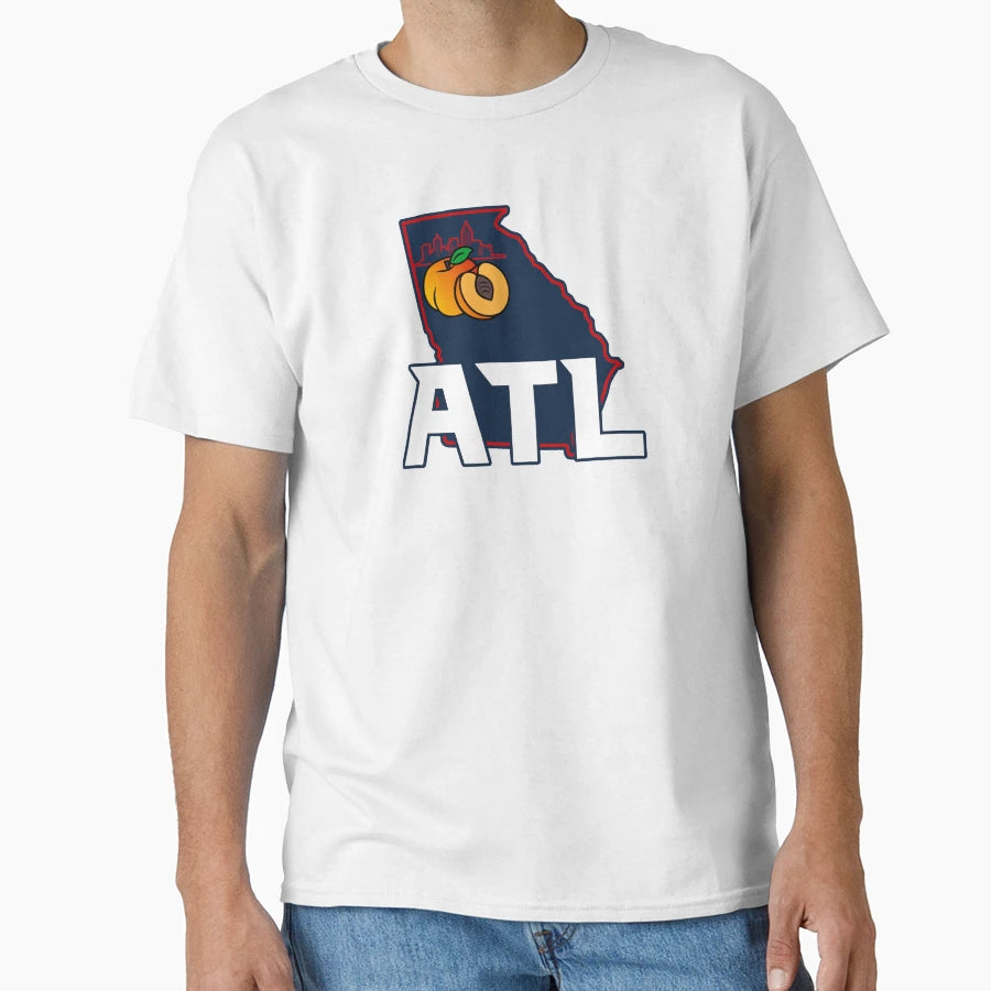 Atl Peaches T-Shirt - Casual Everyday Wear for Adults - T-Shirt, Sweatshirt, Hoodie