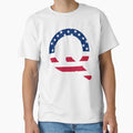 Letter Q Capital Alphabet American T-Shirt - Custom Art Print Men Women - T-Shirt, Sweatshirt, Hoodie