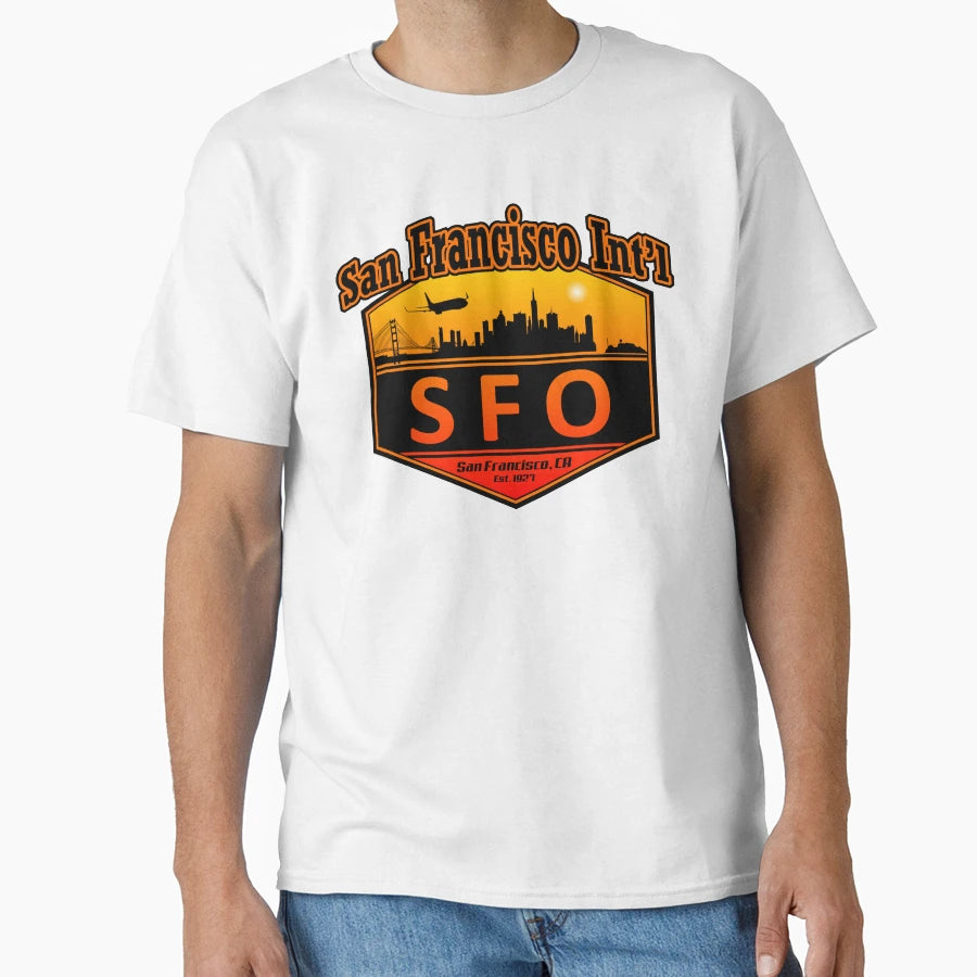 San Francisco International Airport Code T-Shirt - Graphic Print for Adults - T-Shirt, Sweatshirt, Hoodie