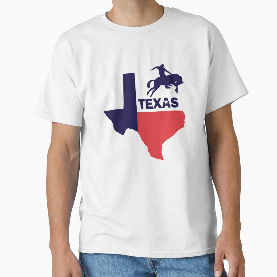 Texas Cowboy T-Shirt - Minimalist Print Unisex - T-Shirt, Sweatshirt, Hoodie