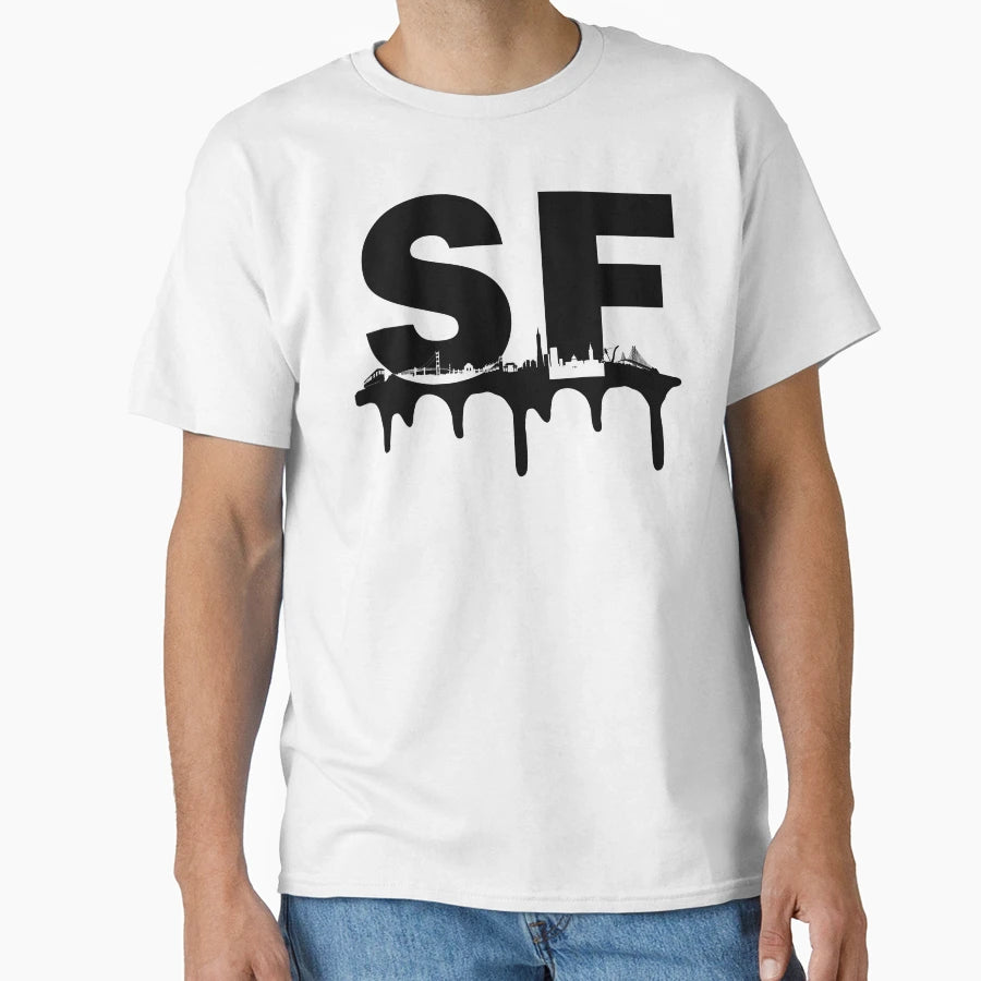 San Francisco Sf City Landmark T-Shirt - Aesthetic Graphic Men Women - T-Shirt, Sweatshirt, Hoodie