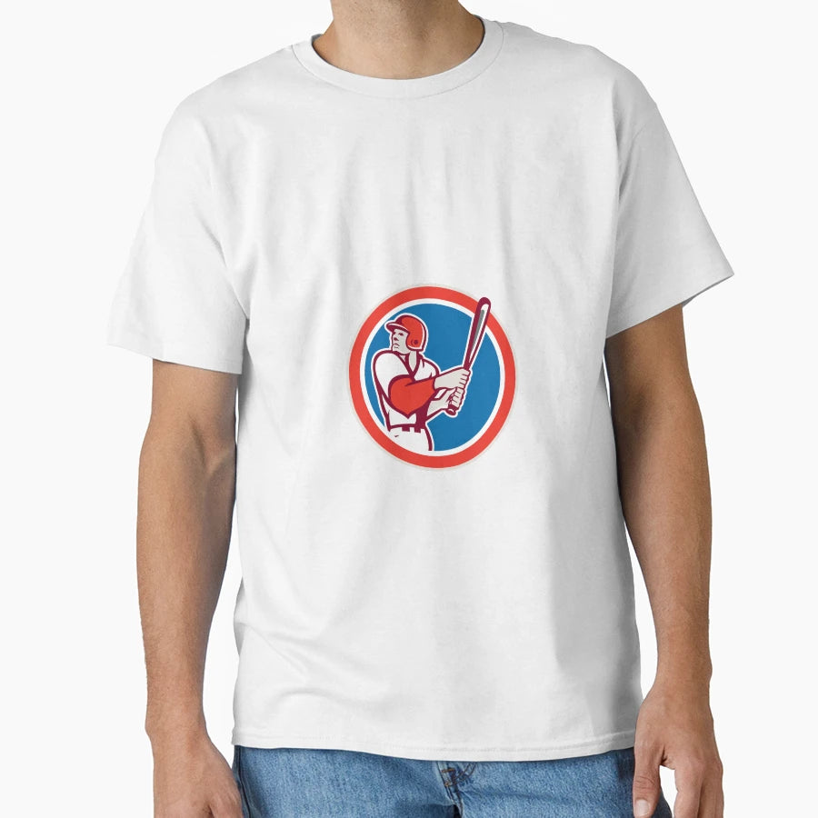 American Baseball Player Batter T-Shirt - Aesthetic Graphic Men Women - T-Shirt, Sweatshirt, Hoodie