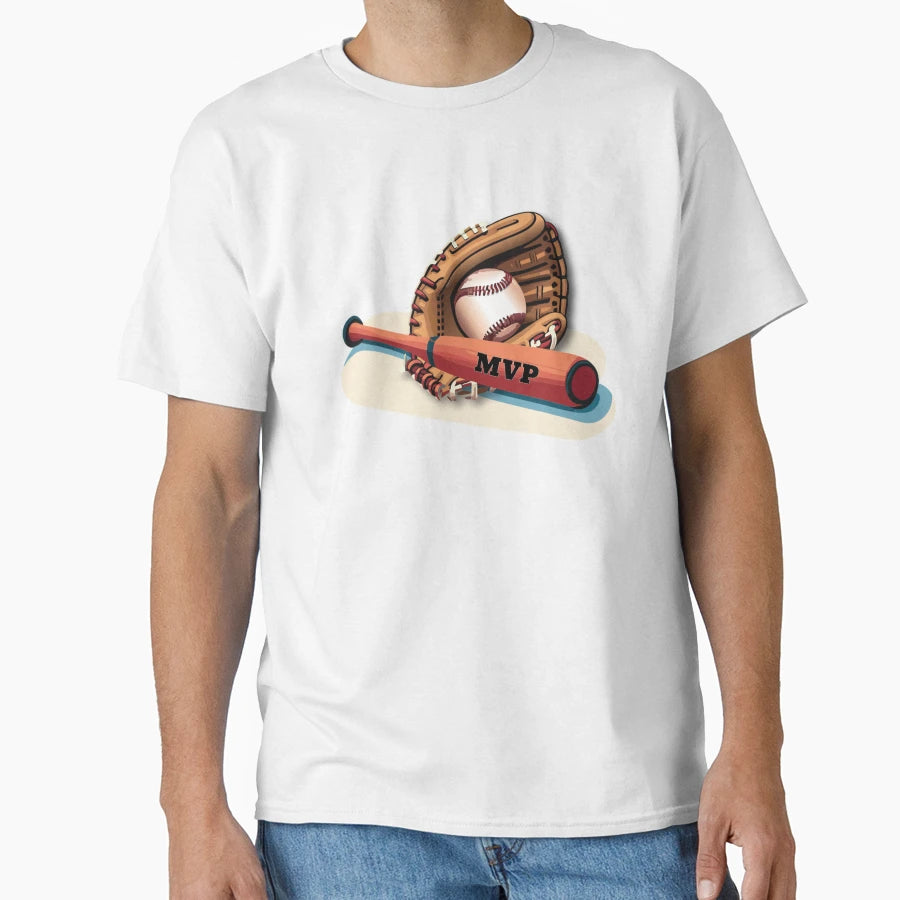 Love Baseball Mvp T-Shirt - Aesthetic Graphic for Adults - T-Shirt, Sweatshirt, Hoodie