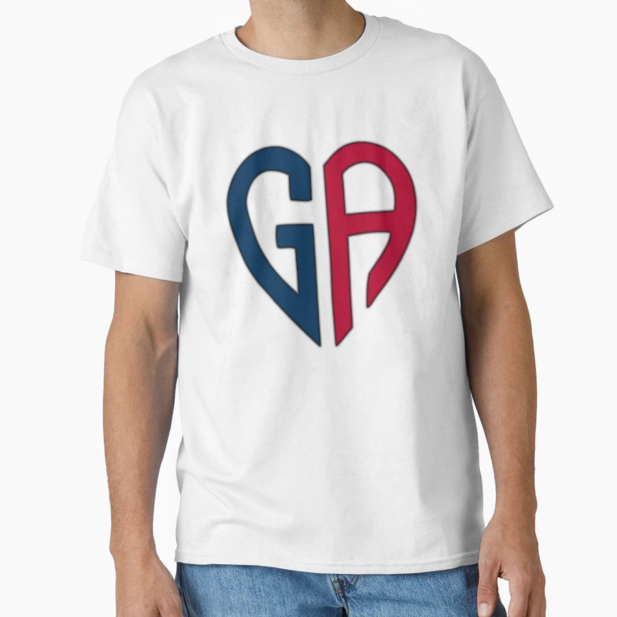 Georgia State Abbreviation T-Shirt - Casual Everyday Wear Unisex - T-Shirt, Sweatshirt, Hoodie