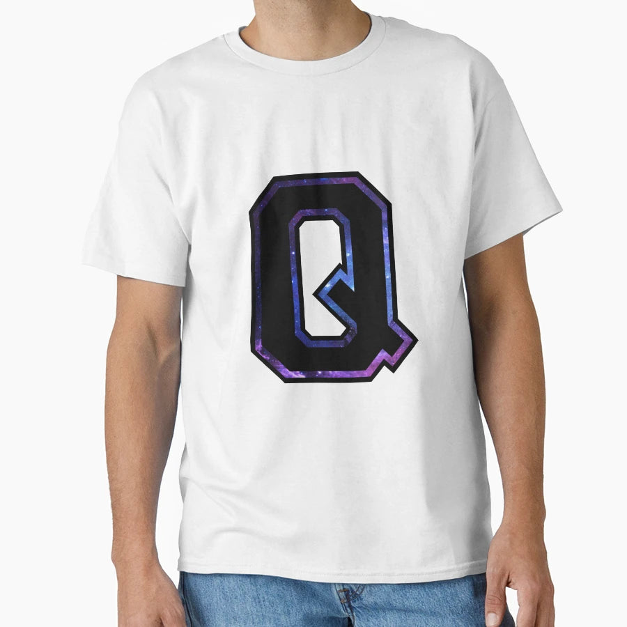 Q Varsity Letters T-Shirt - Aesthetic Graphic Unisex - T-Shirt, Sweatshirt, Hoodie