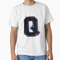 Q Varsity Letters T-Shirt - Aesthetic Graphic Unisex - T-Shirt, Sweatshirt, Hoodie