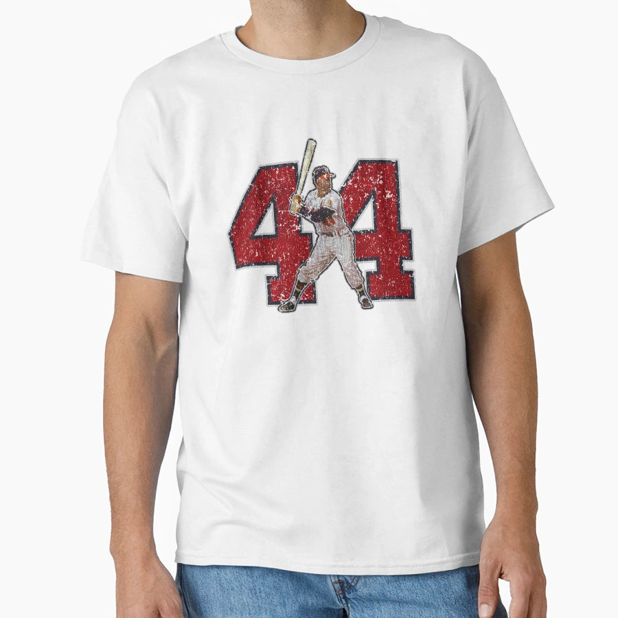 44 Hammerin Hank T-Shirt - Custom Art Print for Adults - T-Shirt, Sweatshirt, Hoodie