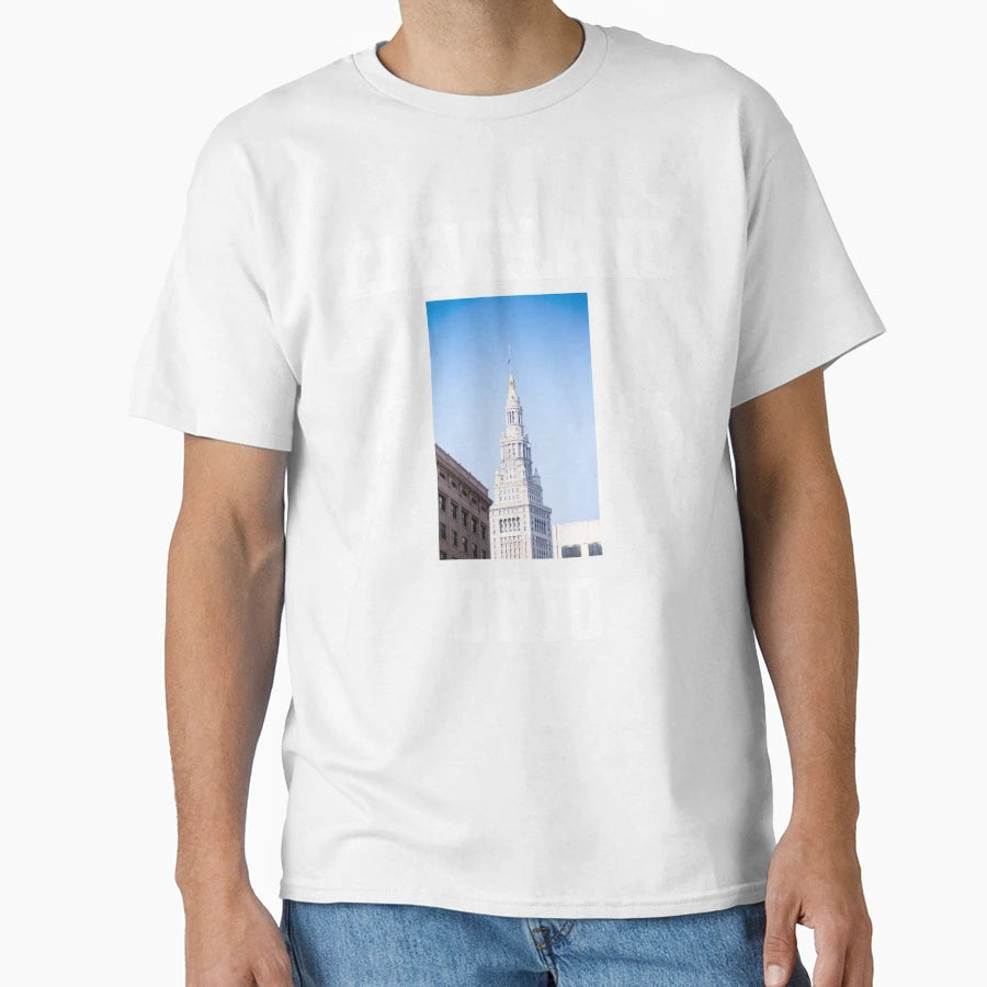 Cleveland Ohio Terminal Tower Photo T-Shirt - Custom Art Print for Adults - T-Shirt, Sweatshirt, Hoodie
