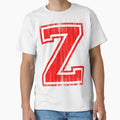 Big Red Letter Z T-Shirt - Custom Art Print Unisex - T-Shirt, Sweatshirt, Hoodie