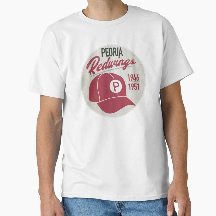Peoria Redwings Aagpbl Hat Peoria T-Shirt - Aesthetic Graphic for Adults - T-Shirt, Sweatshirt, Hoodie