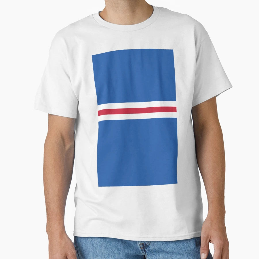Glasgow Rangers Colours Bar T-Shirt - Minimalist Print Unisex - T-Shirt, Sweatshirt, Hoodie