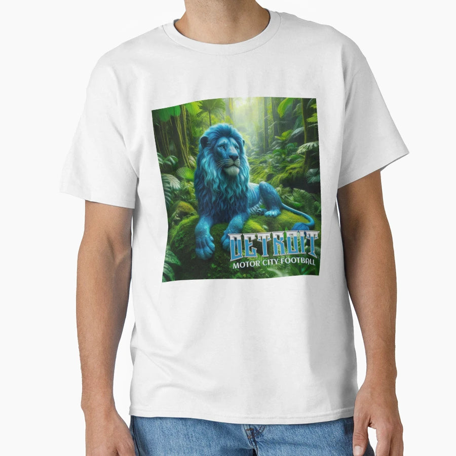 Detroit Lions Football T-Shirt - Minimalist Print Unisex - T-Shirt, Sweatshirt, Hoodie