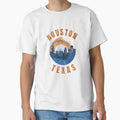 Weathered Houston Texas Skyline T-Shirt - Casual Everyday Wear Unisex - T-Shirt, Sweatshirt, Hoodie