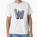Crowned W Initial T-Shirt - Fun Novelty Design for Adults - T-Shirt, Sweatshirt, Hoodie