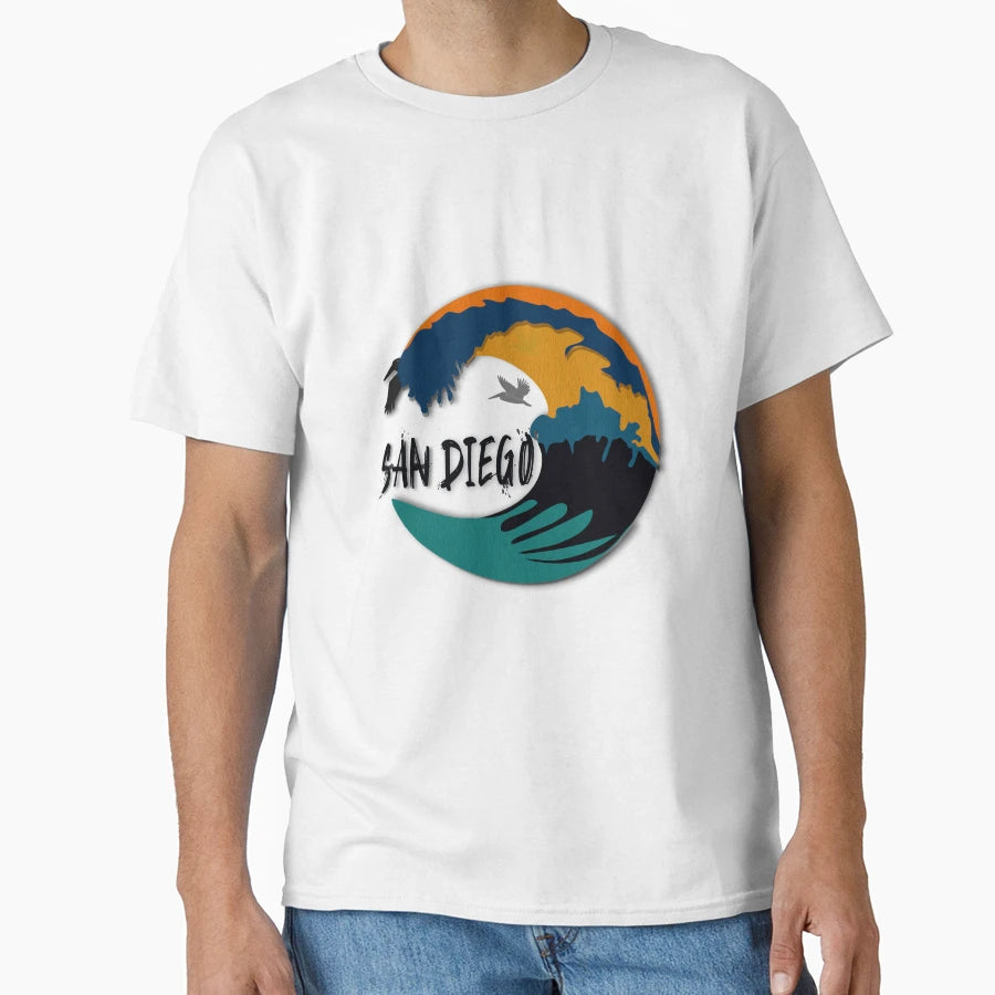 San Diego Surfing Weves T-Shirt - Streetwear Style Unisex - T-Shirt, Sweatshirt, Hoodie
