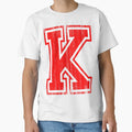 Big Red Letter K T-Shirt - Novelty Apparel for Adults - T-Shirt, Sweatshirt, Hoodie