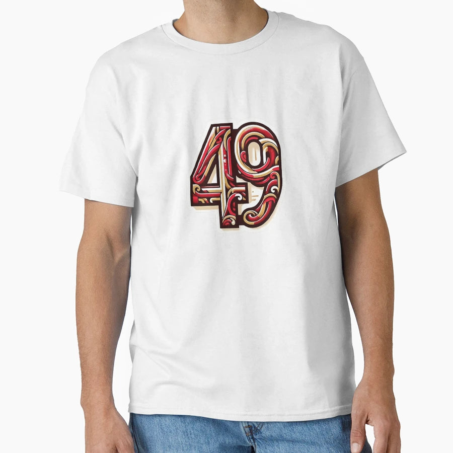 49Ers Abstract Art T-Shirt - Streetwear Style Unisex - T-Shirt, Sweatshirt, Hoodie