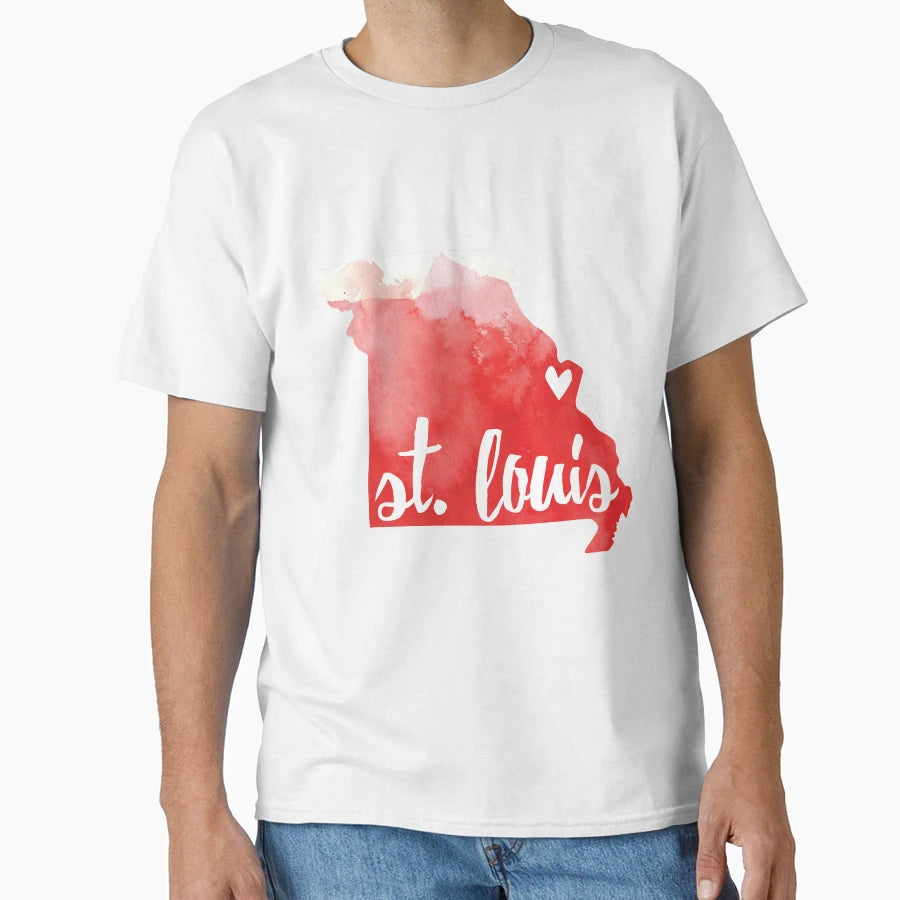 St Louis Missouri T-Shirt - Fun Novelty Design for Adults - T-Shirt, Sweatshirt, Hoodie